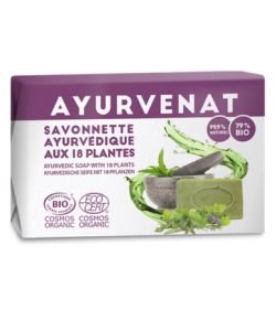 Savonnette Ayurvédique aux 18 herbes - Ayurvénat BIO, 100 g